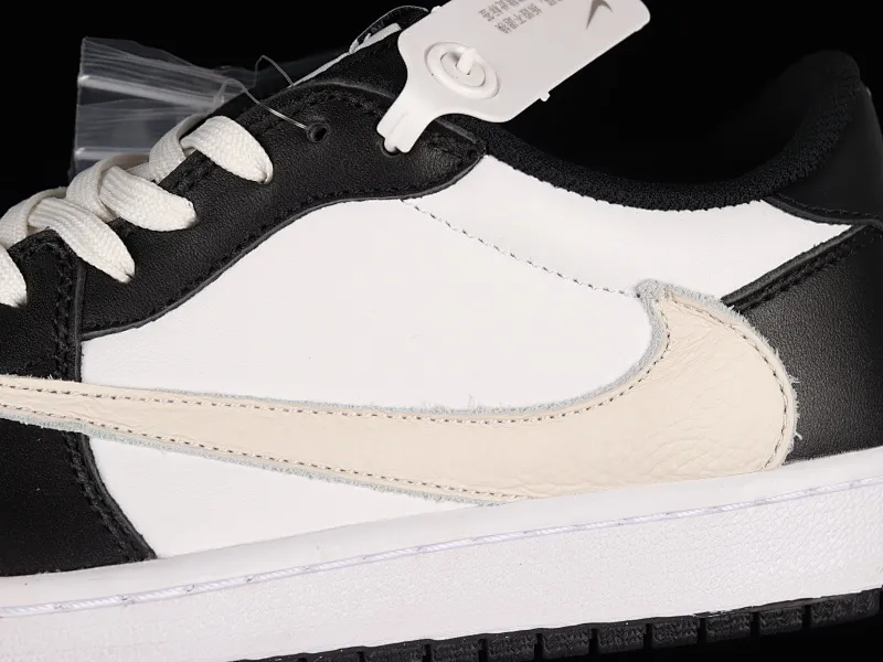 All categories Air Jordan Jordan series basketball shoes Air Jordan 1 Low Travis Scott x Air Jordan 1 Low OG AJ1 Joe 1 white and black barb joint casual sports basketball shoes DM7866-010